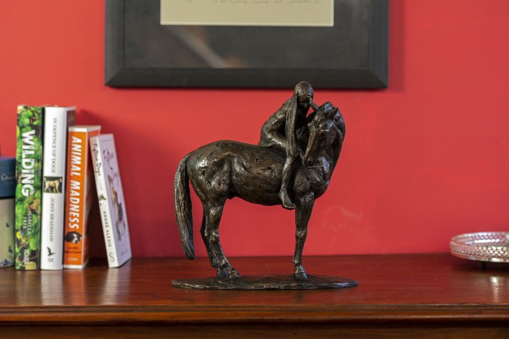 Horse and Girl Mantlepiece Art
