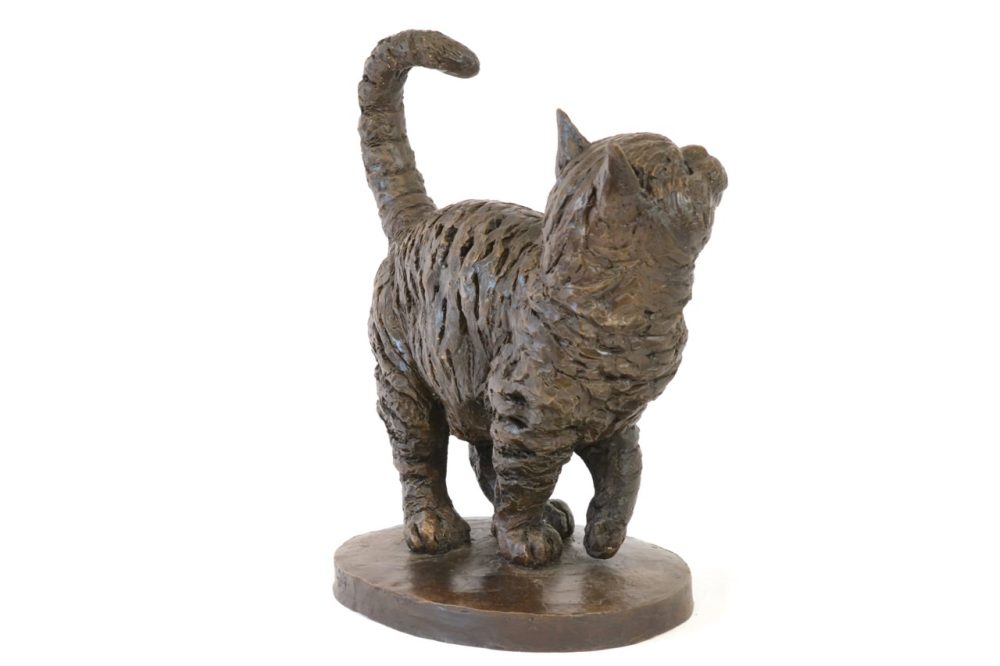 Back of Standing Cat Statue
