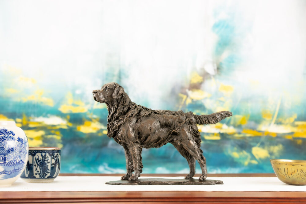 'Standing Reteriver', Dog Sculpture, Dog Statue, Bronze Resin, Tanya Russell Animal Sculptures (1 of 1)