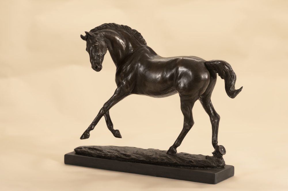Playful bronze Horse