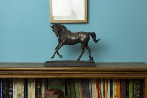 Small Bronze Playing Horse