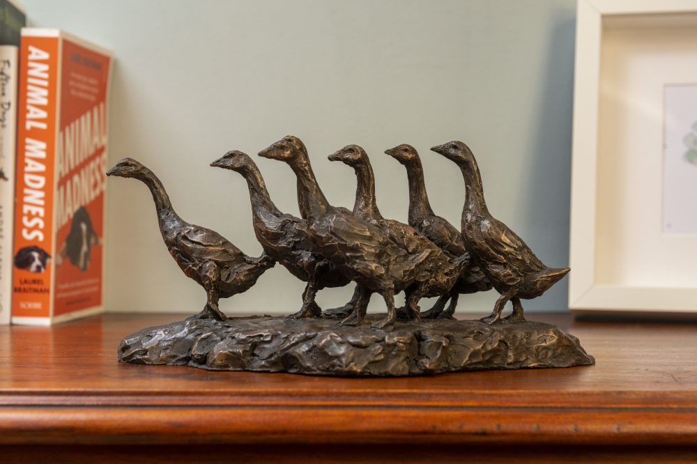 Bronze Geese Statue