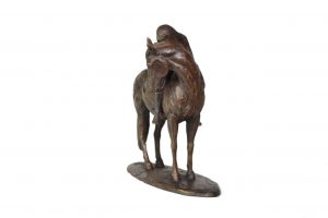HORSE AND GIRL SCULPTURE
