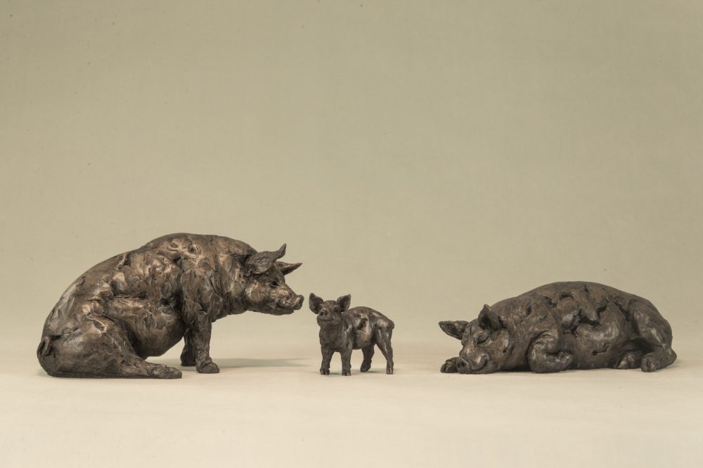 bronze pig ornaments