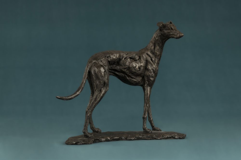 Bronze Small Greyhound Art