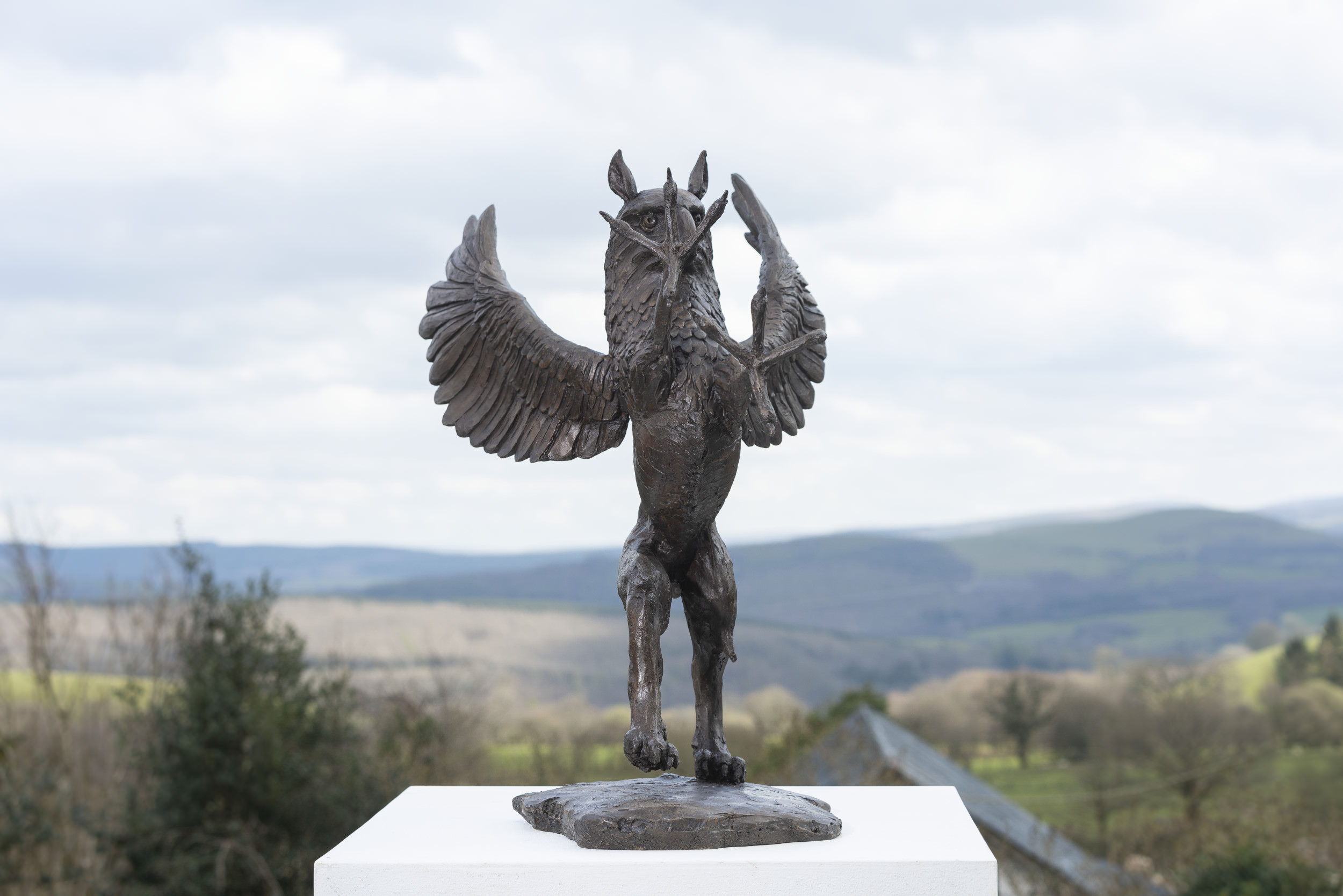 Heraldic Griffin Rampant Sculpture | Bronze Griffin Statue | Outdoor ...