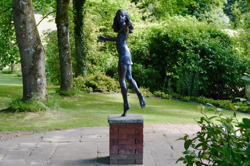 Miranda bronze girl sculpture