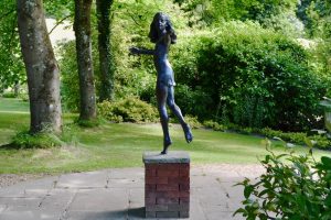 Miranda bronze girl sculpture