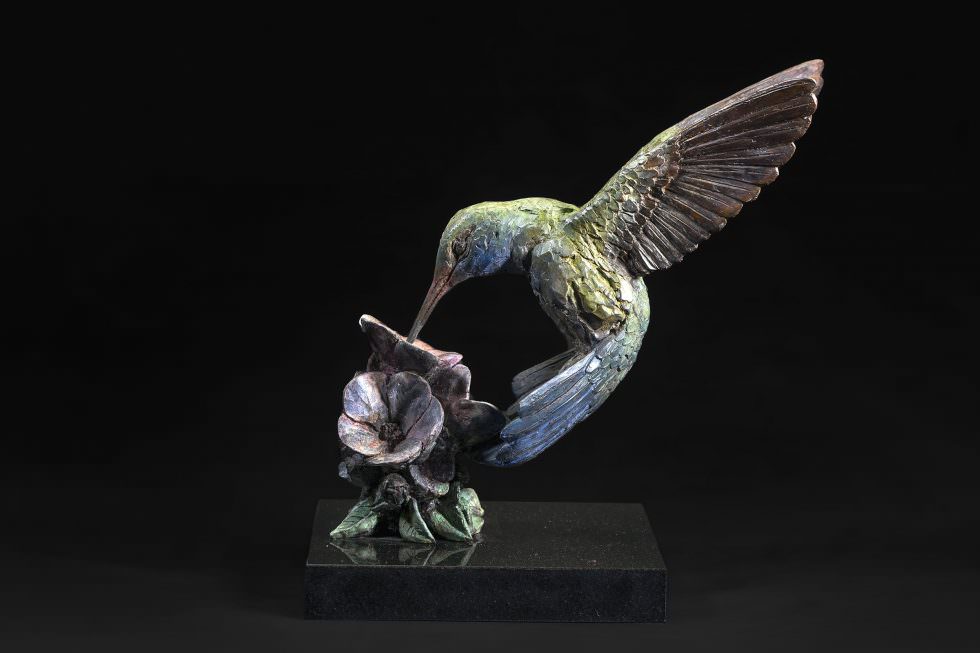 Hummingbird Sculpture 