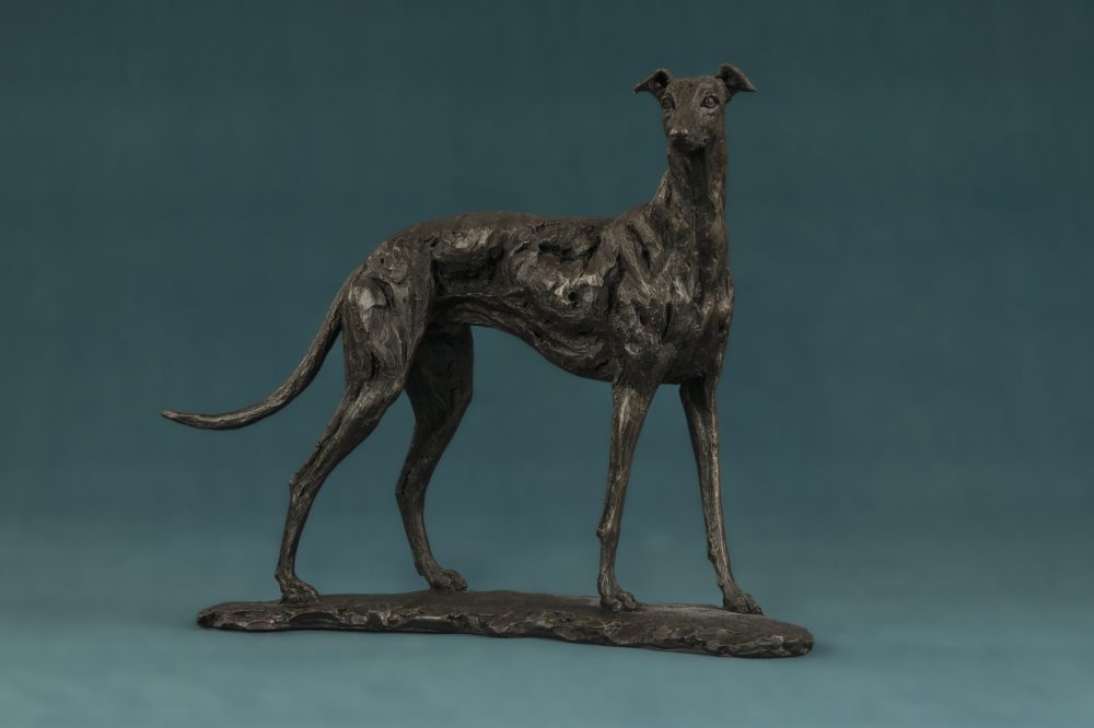 Small Greyhound Dog Art