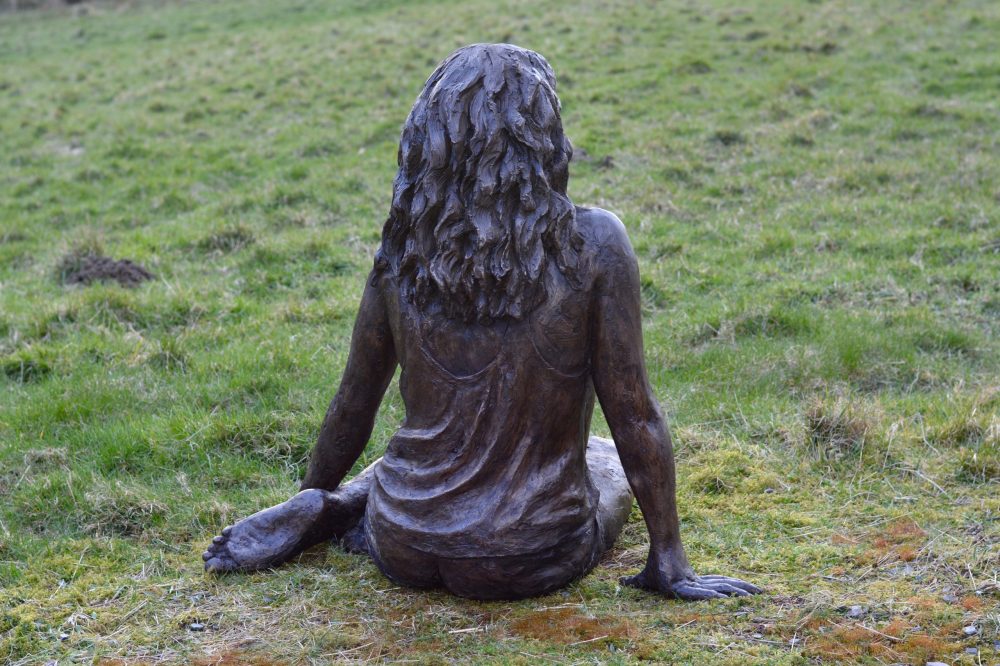 Bronze Sitting Girl