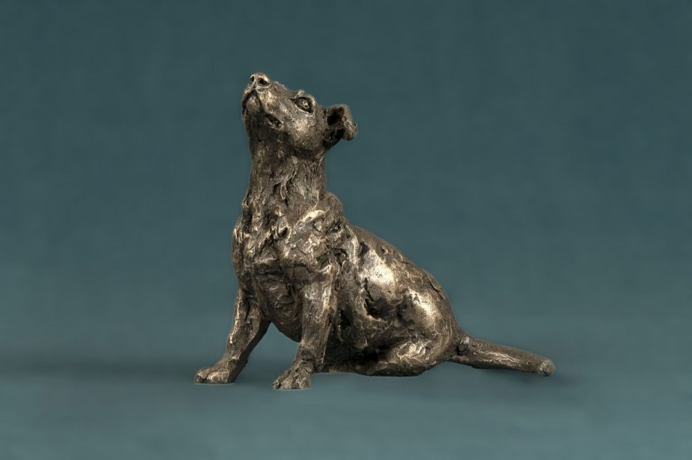 Bronze Sitting Jack Russell Terrier Sculpture | Dog Statue | Ornament