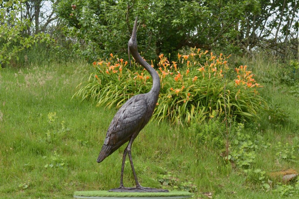 Standing Heron Statue