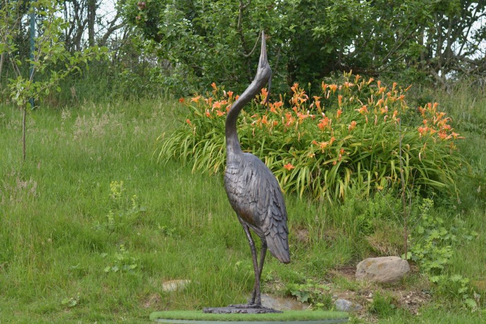 Standing Heron Sculpture