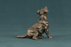 Small Sitting Jack Russell Sculpture