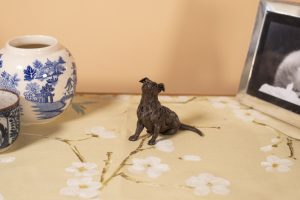 Bronze Small Sitting Jack Russell Statue