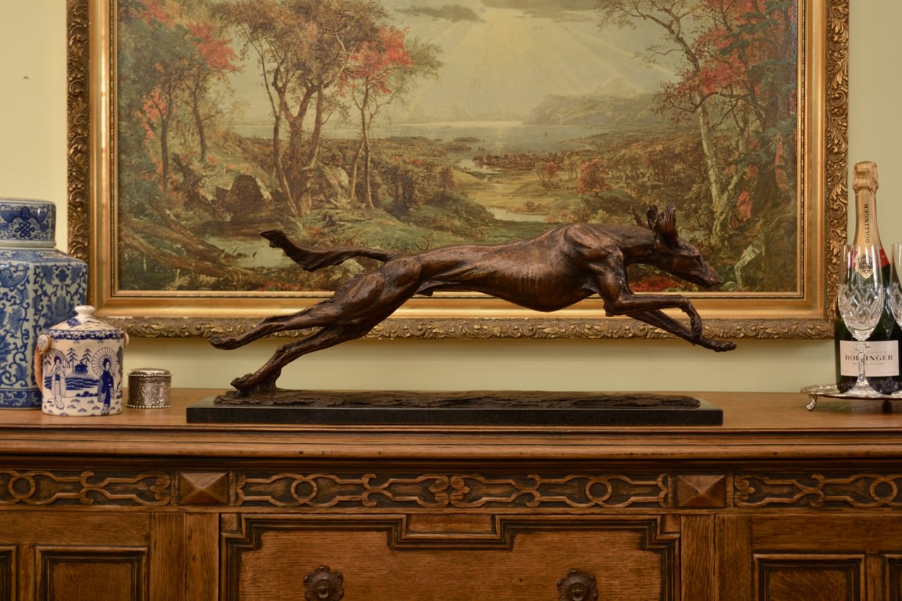 saluki statue