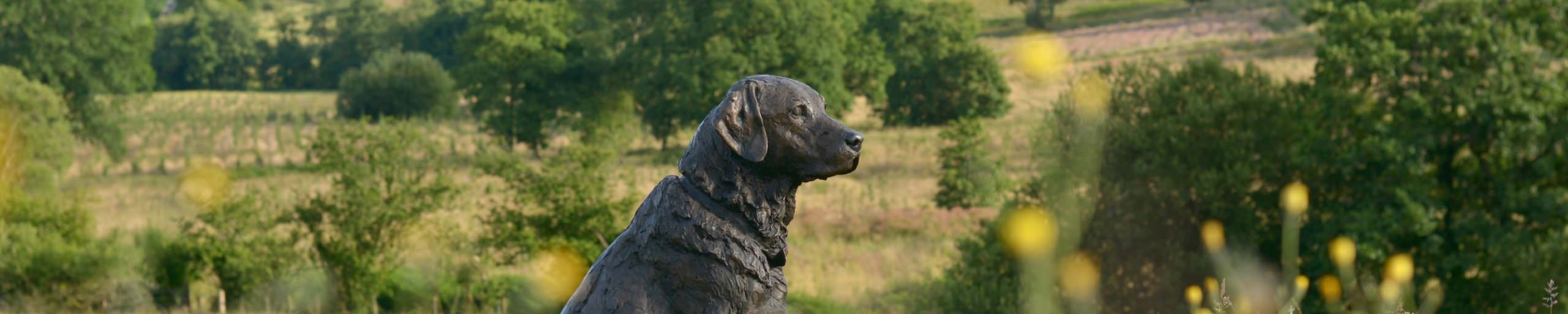 Labrador sculpture