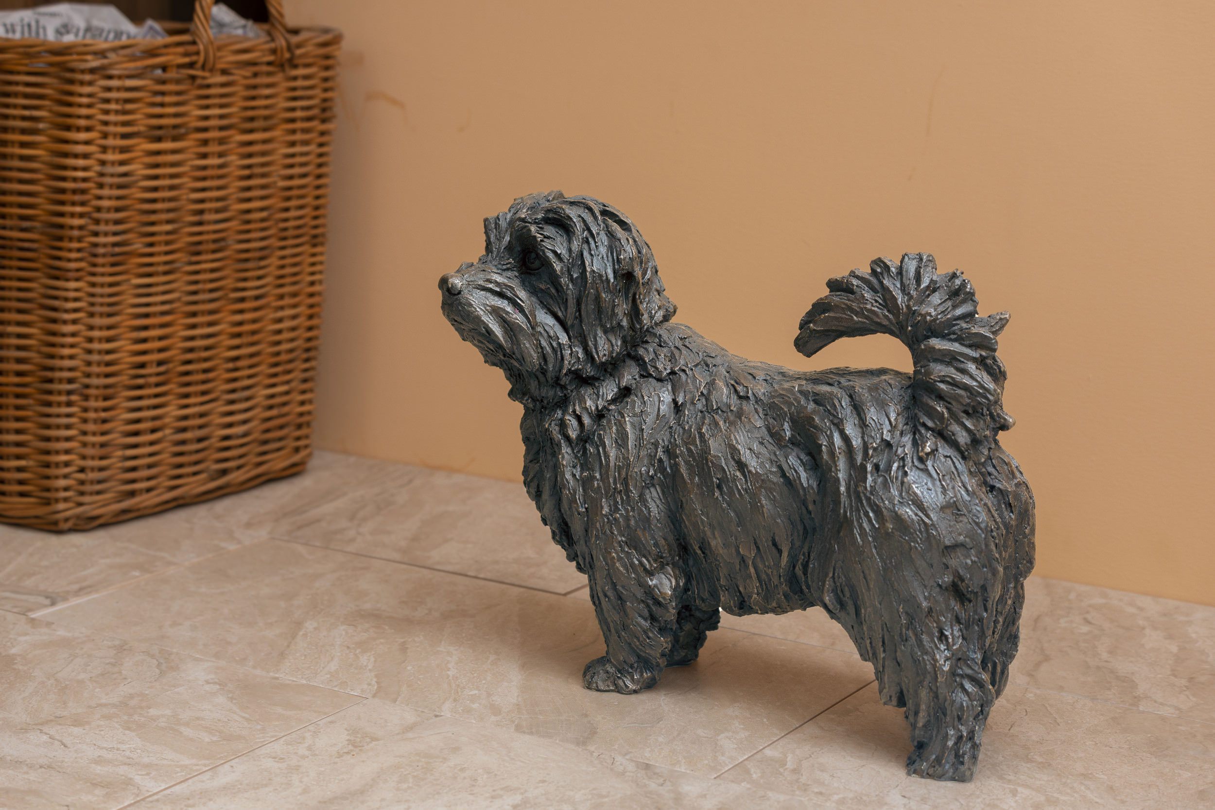 Bronze Norfolk Terrier Sculpture Bronze Norfolk Terrier Statue
