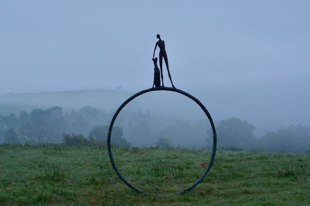 Large Stargazer Ring Outdoor Sculpture