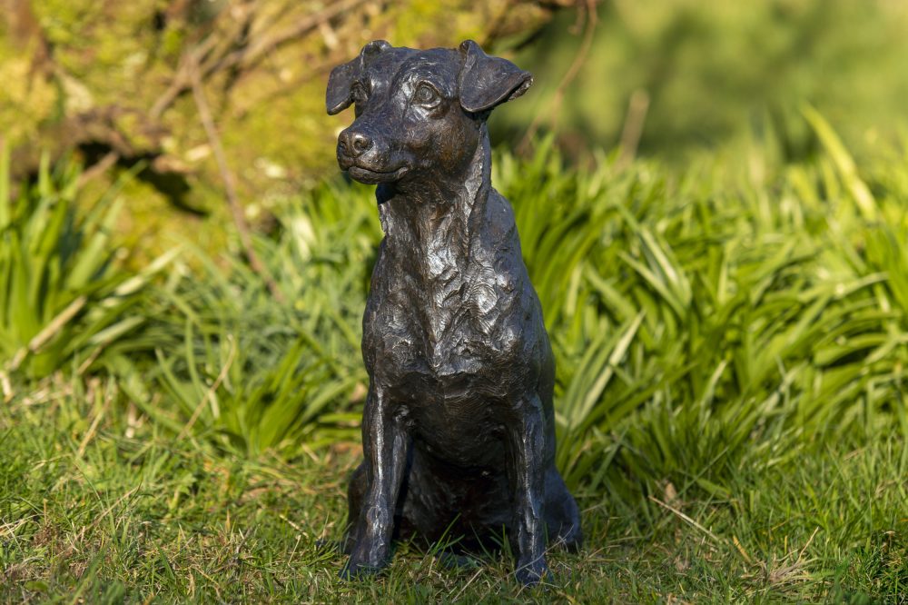 life size jack russell sculpture