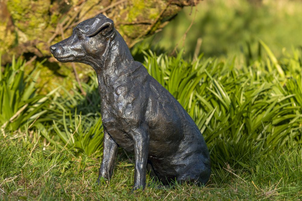 life size jack russell statue