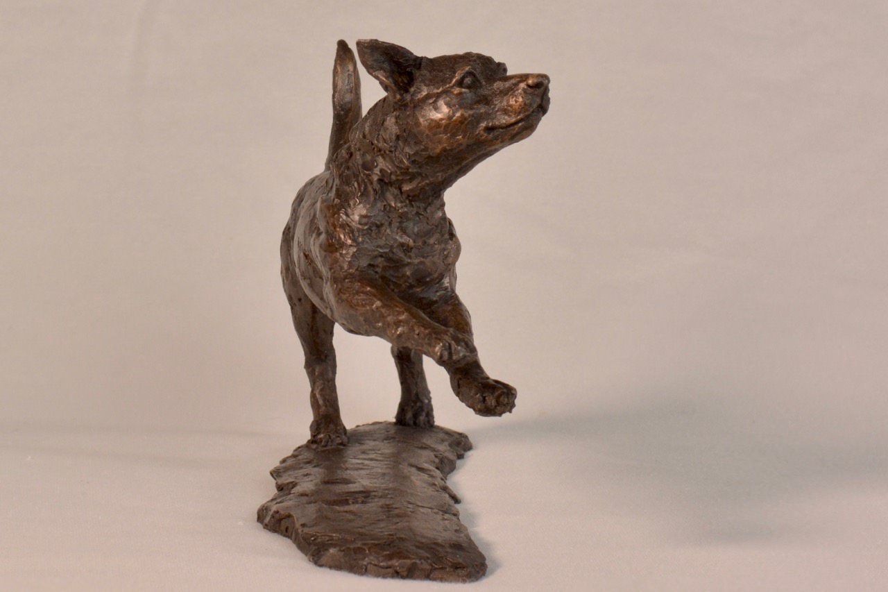 Bronze Running Jack Russell Terrier Sculpture Jack Russell Dog Statue