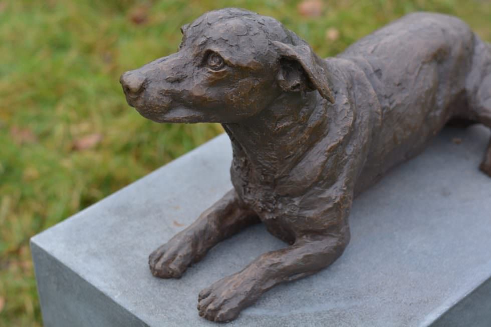 Bronze Jack Russell Terrier sculpture Life Size Jack Russell statue