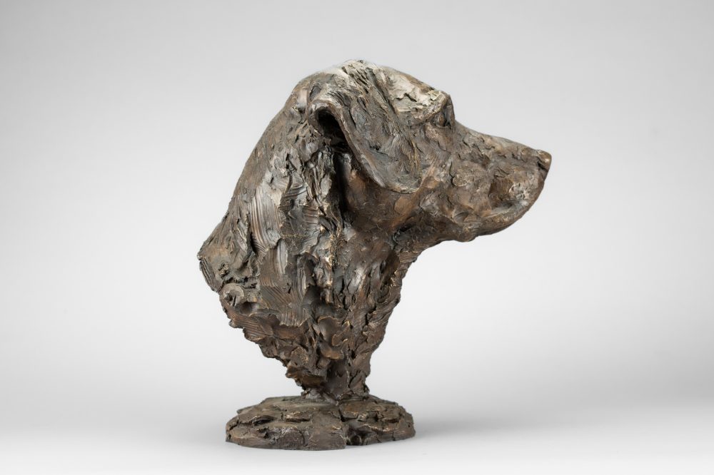 6 'Labrador Portrait 4 Tess', Dog Sculpture, Bronze Dog, Bronze Resin, Tanya Russell Animal Sculptures-7