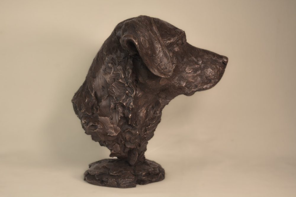 ''Labrador Portrait 4-, Bronze Dog, Dog Sculpture, Dog Statue, Bronze Resin, Tanya Russell Animal Sculptures 11