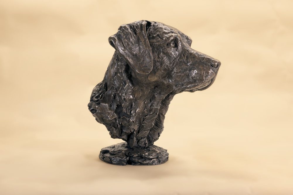Labrador portrait sculpture