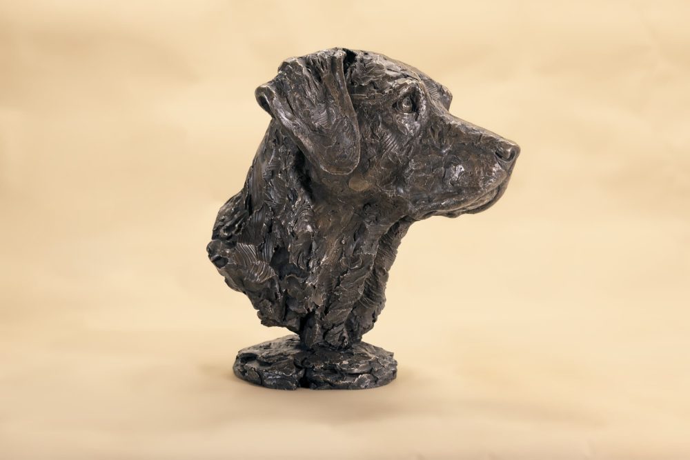 Labrador portrait sculpture