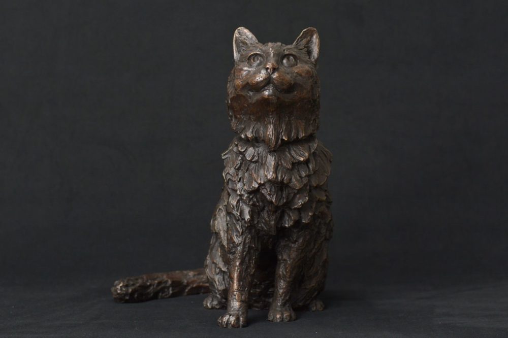 foundry bronze cat statue