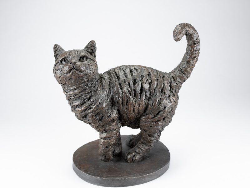 STANDING CAT SCULPTURE