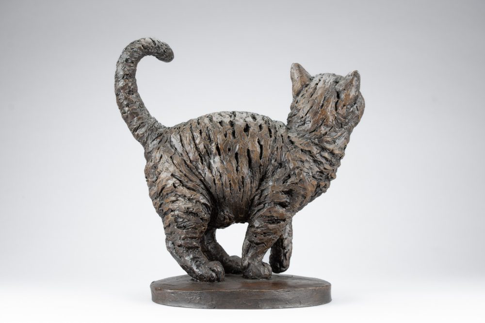6 'Standing Cat 3-4', Bronze Cat, Cat Sculpture, Cat Statue, Bronze Resin Tanya Russell Animal Sculptures-18