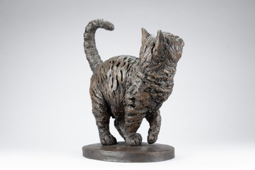 7 'Standing Cat 3-4', Bronze Cat, Cat Sculpture, Cat Statue, Bronze Resin Tanya Russell Animal Sculptures-19