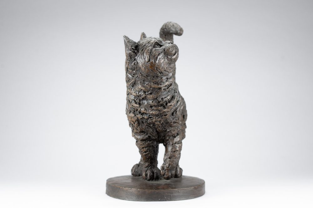 8 'Standing Cat 3-4', Bronze Cat, Cat Sculpture, Cat Statue, Bronze Resin Tanya Russell Animal Sculptures-20