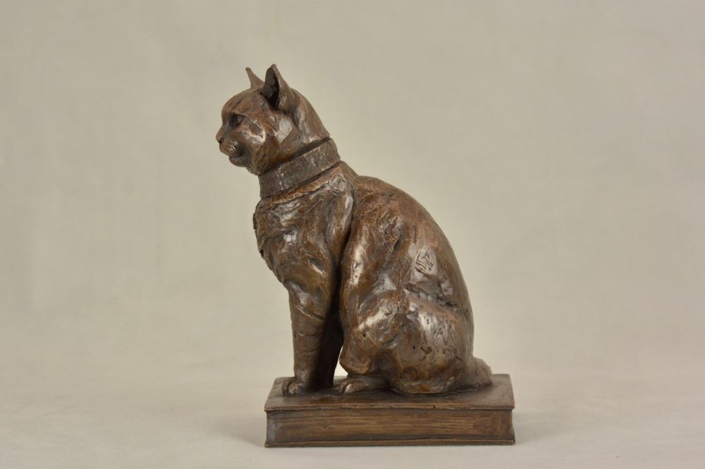 10 'Street Cat Bob Small' Bronze, Street Cat Bob Sculpture, Cat Statue, Bronze Resin Tanya Russell Animal Sculptures
