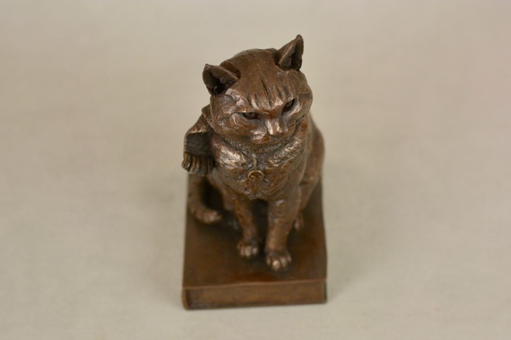 13 'Street Cat Bob Small' Bronze, Street Cat Bob Sculpture, Cat Statue, Bronze Resin Tanya Russell Animal Sculptures