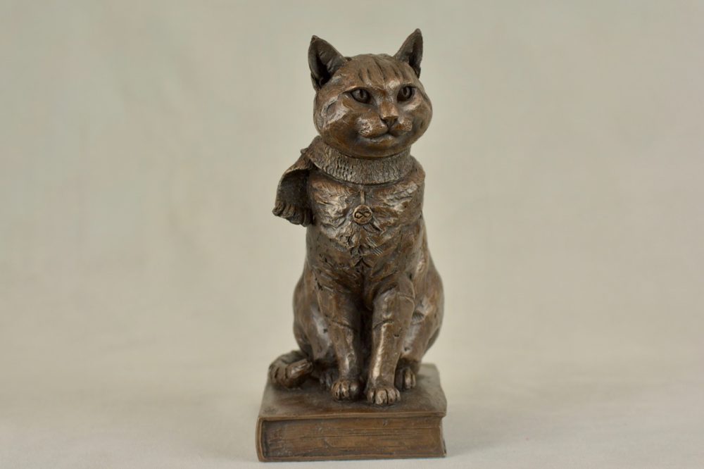2 'Street Cat Bob Small' Bronze, Street Cat Bob Sculpture, Cat Statue, Bronze Resin Tanya Russell Animal Sculptures