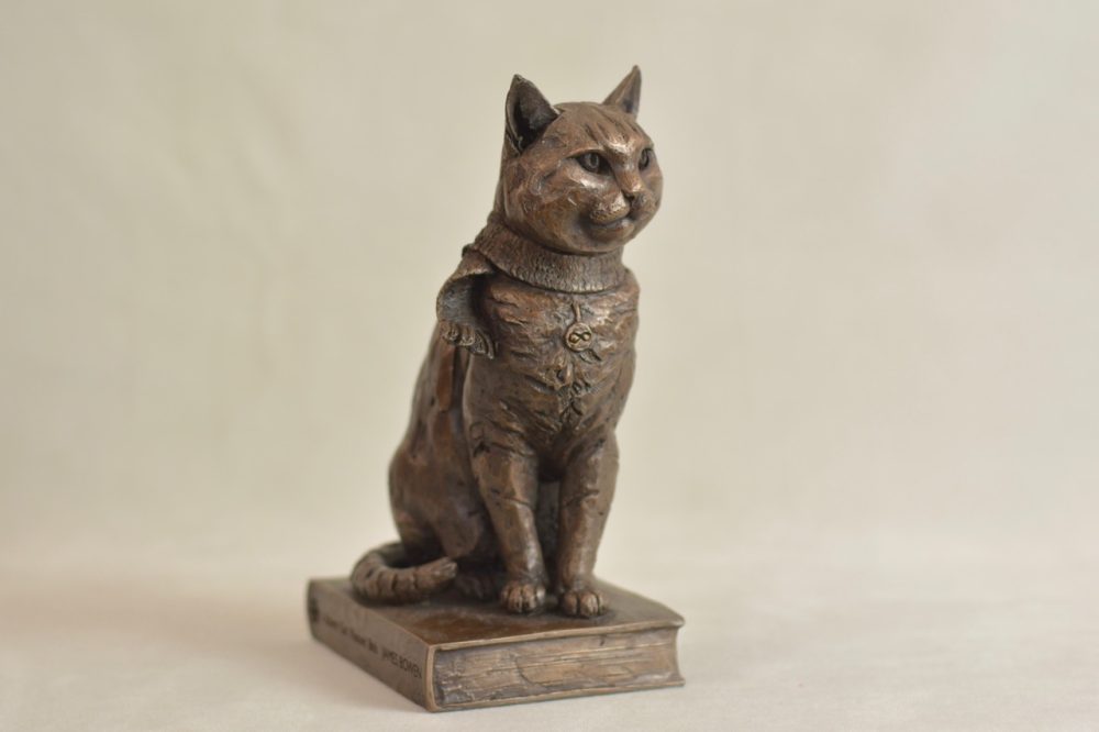 3 'Street Cat Bob Small' Bronze, Street Cat Bob Sculpture, Cat Statue, Bronze Resin Tanya Russell Animal Sculptures