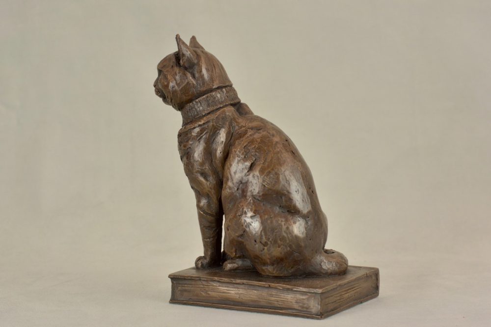 9 'Street Cat Bob Small' Bronze, Street Cat Bob Sculpture, Cat Statue, Bronze Resin Tanya Russell Animal Sculptures