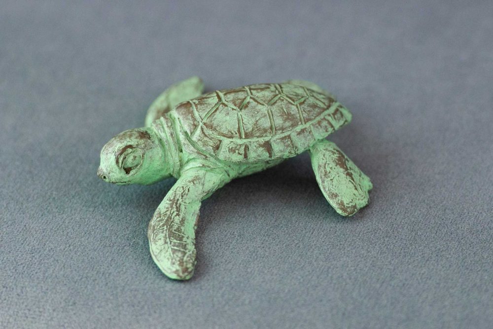 1 'Baby Turtle Crawling', Bronze Turtle, Turtle Sculpture, Turtle Statue, Bronze Resin Tanya Russell Animal Sculptures (11 of 15)