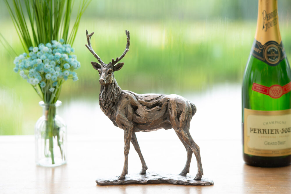 10 'Royal Stag', Stag Sculpture, Stag Statue, Foundry Bronze, Tanya Russell Animal Sculptures (1 of 3)
