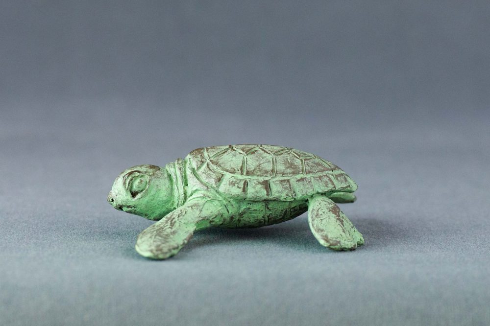 2 'Baby Turtle Crawling', Bronze Turtle, Turtle Sculpture, Turtle Statue, Bronze Resin Tanya Russell Animal Sculptures (3 of 15)