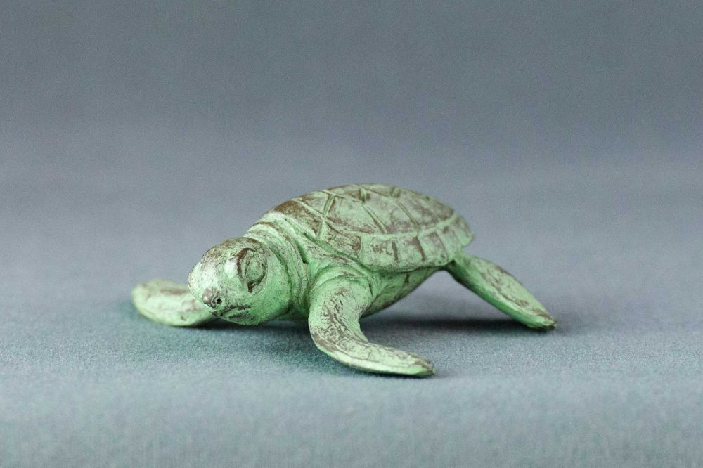 3 'Baby Turtle Crawling', Bronze Turtle, Turtle Sculpture, Turtle Statue, Bronze Resin Tanya Russell Animal Sculptures (2 of 15)