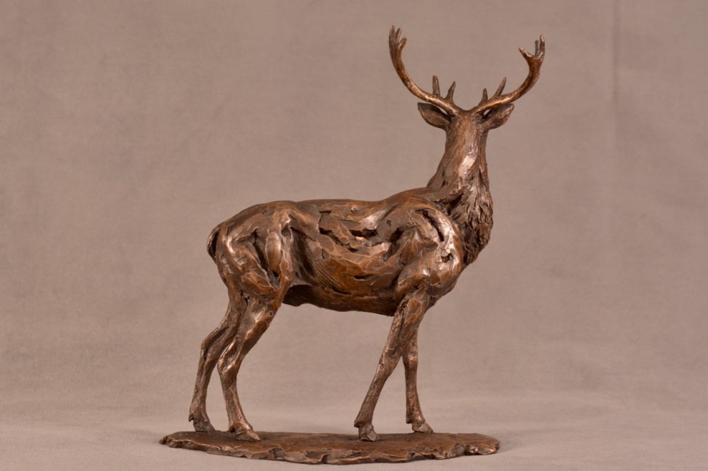 Red Deer Stag Bronze statuette