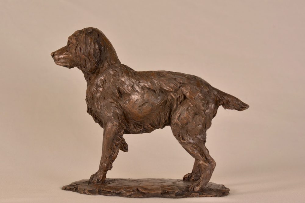 'Standing Spaniel' Bronze, Spaniel Sculpture, Spaniel Statue Bronze Resin Tanya Russell Animal Sculptures