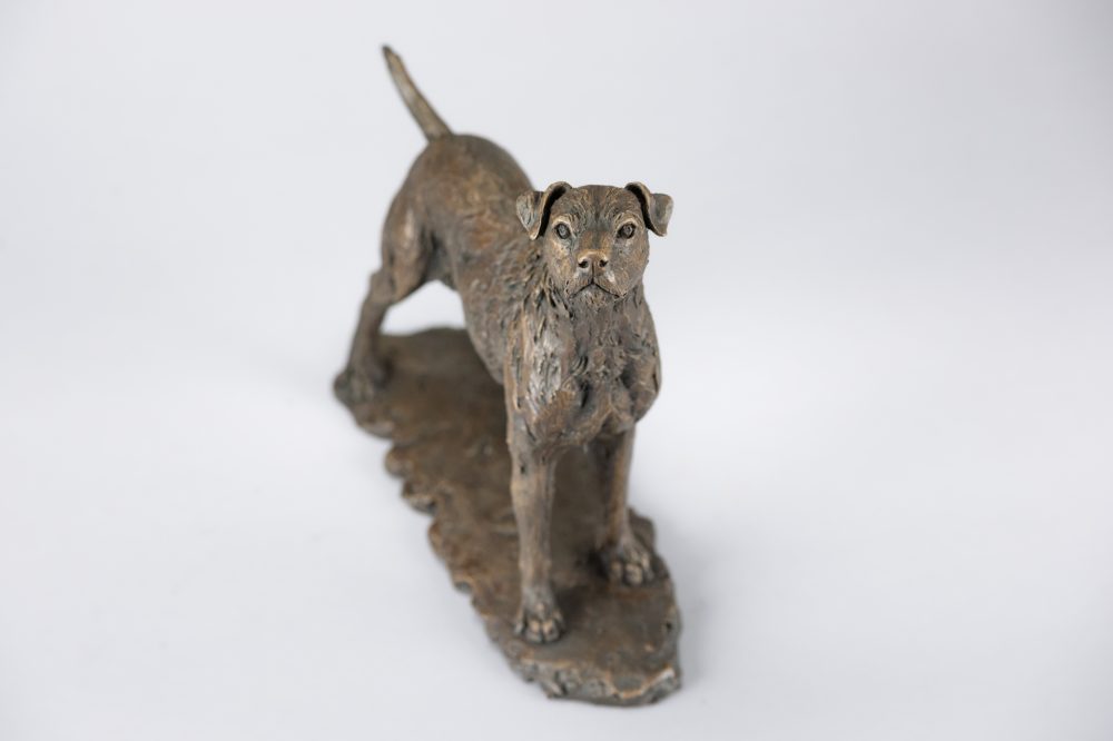 3 'Standing Patterdale Terrier', Bronze Dog, Dog Sculpture, Dog Statue, Bronze Resin, Tanya Russell Animal Sculpture-10