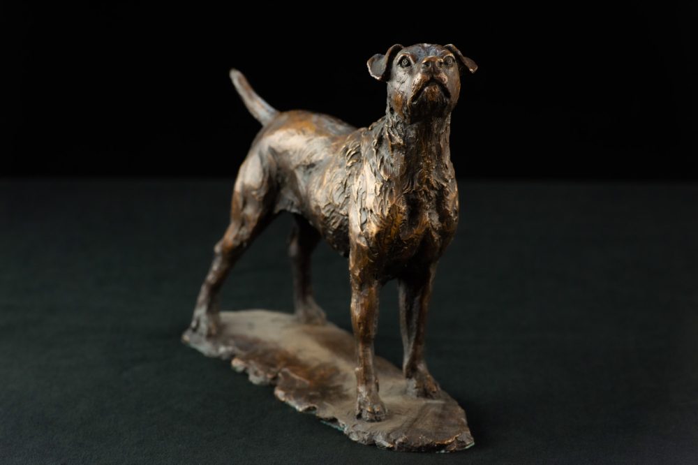 8 FOUNDRY BRONZE - 'Standing Patterdale Terrier' Bronze Dog, Dog Sculpture, Dog Statue, Foundry Bronze Metal, Tanya Russell Animal Sculptures (7 of 13)
